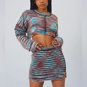 The Ragged Priest mini knitwear skirt